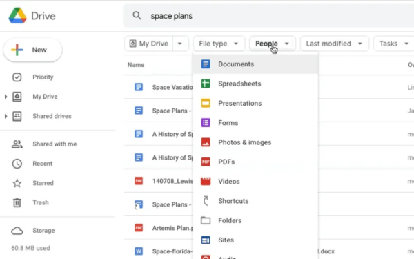 Google, Drive'da dosya aramanın daha kolay bir yolunu test ediyor