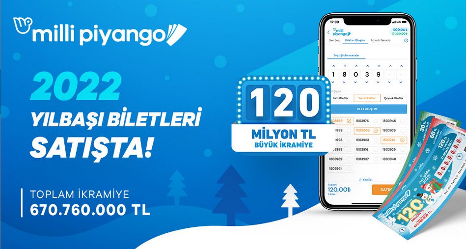 Milli Piyango yılbaşı biletleri