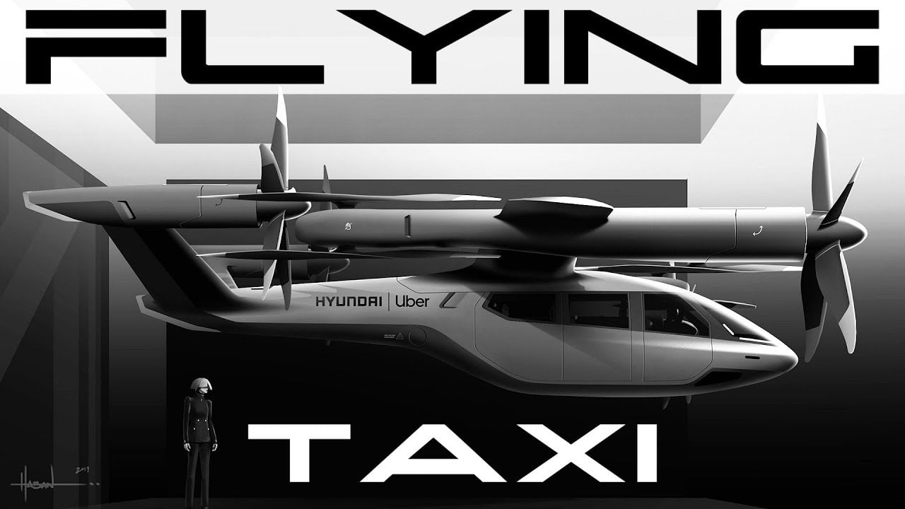 Gökyüzünde uçan taksiler