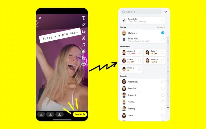 Snapchat, Hikayelerde gösterilen reklamları test ediyor