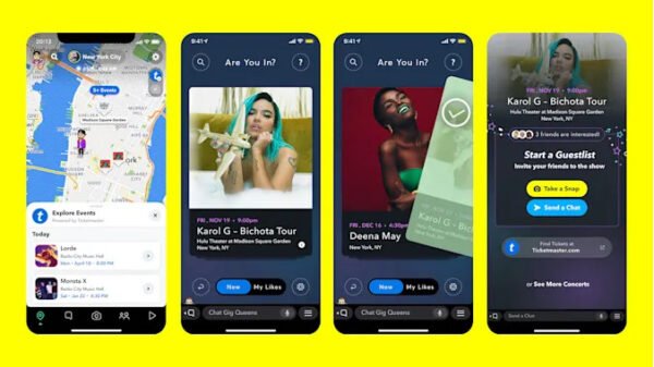 Snapchat kullanıcılarını canlı konserlerle eşleştirmeye başlayacak