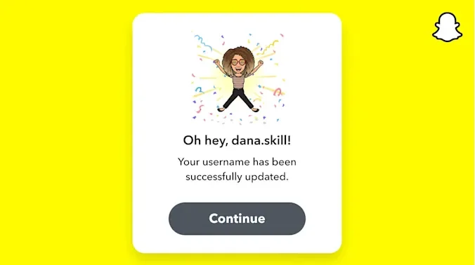 Snapchat, 23 Şubat'tan itibaren kullanıcı adınızı değiştirmenize izin verecek
