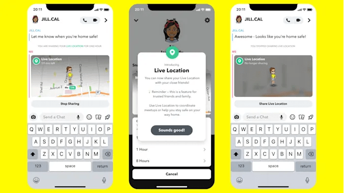 Snapchat, bünyesine gerçek zamanlı konum paylaşımı ekliyor