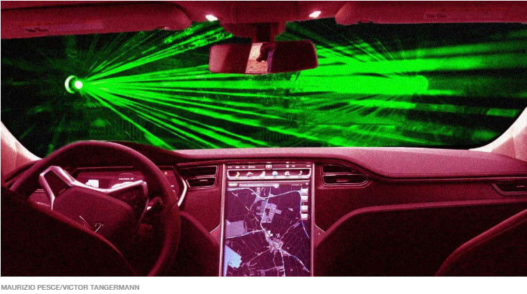 Tesla araçlarında lazerli silecek