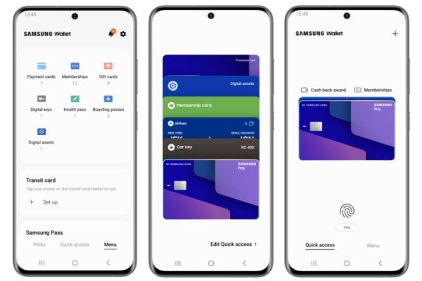 Samsung, Pay ve Pass'i tek bir Cüzdan uygulamasında birleştiriyor