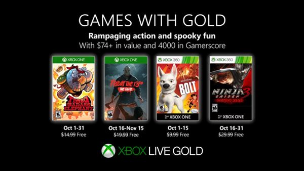 Xbox 360 games will no longer be part of Xbox Games with Gold in October
