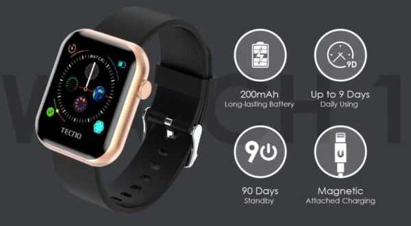 Tecno Watch 1 akıllı saat: Ekonomik fiyatlı bir çözüm 3 Tecno Watch 1 akıllı saat: Ekonomik fiyatlı bir çözüm