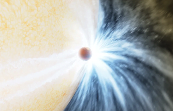 Gökbilimciler gezegen yiyen bir yıldızı görüntüledi!