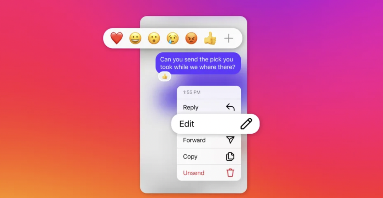 Instagram sonunda DM'leri düzenlemenize izin verecek