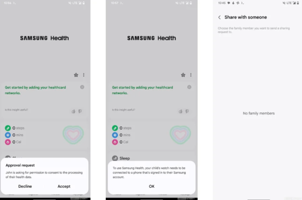 Samsung Health uygulamasına Family Health özelliği gelecek 18 samsung health
