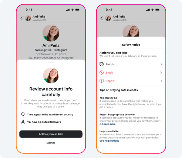 Meta, Cinsel İçerikli Şantaja