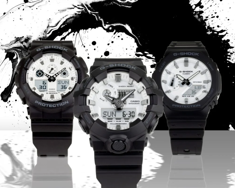 Casio, yeni G-SHOCK Black and White koleksiyonunu piyasaya sürmeye hazırlanıyor 1 G SHOCK
