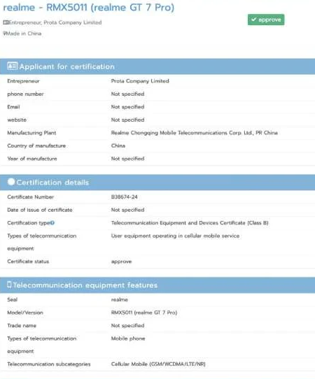 Realme GT 7 Pro, Snapdragon 8 Elite kullanacak ilk telefon olma yönünde ilerliyor 2 Realme GT 7 Pro