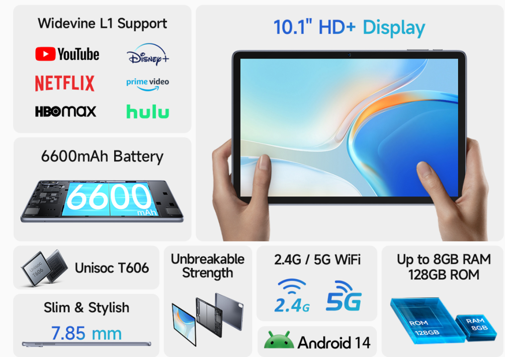 6600mAh Pil Gücü ve 0.1″ Ekranıyla Ulefone Tab W10 Tanıtıldı 3 Ulefone Tab W10 2