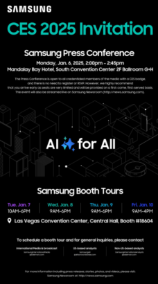 Samsung, CES 2025 Sloganını Belirledi: 'AI for All: Everyday, Everywhere' 17 sams