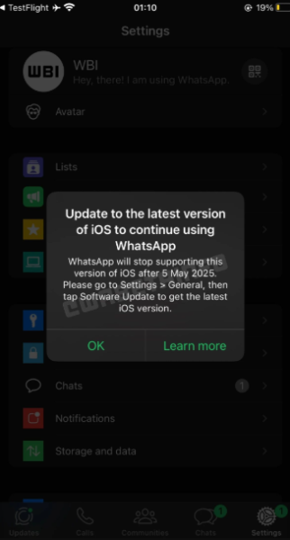 WhatsApp yakında bu iPhone'lara desteğini sonlandıracak 2 WhatsApp