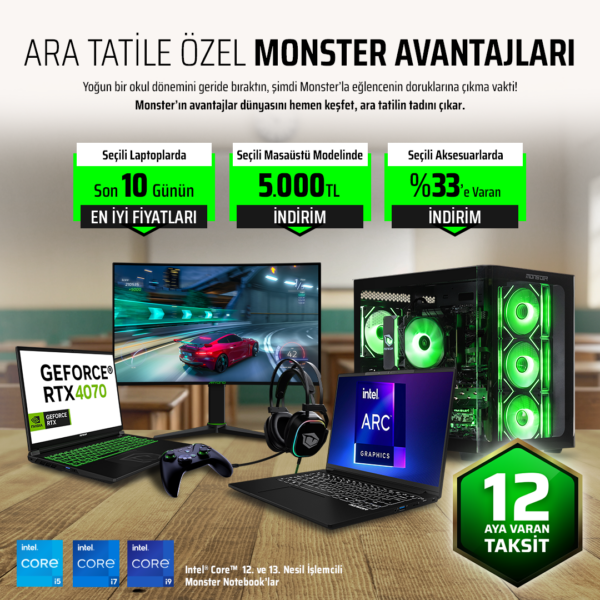 Monster'dan Ara Tatile