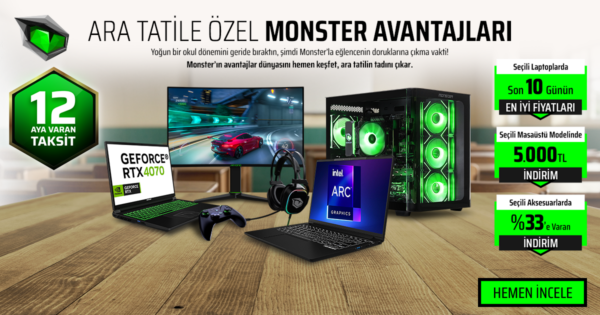 Monster'dan Ara Tatile