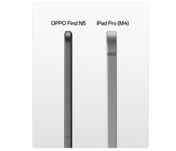 Yeni Bir Görsel Oppo Find N5’in Ne Kadar İnce Olduğunu Yeniden Gösterdi 2 Oppo Find N5 4