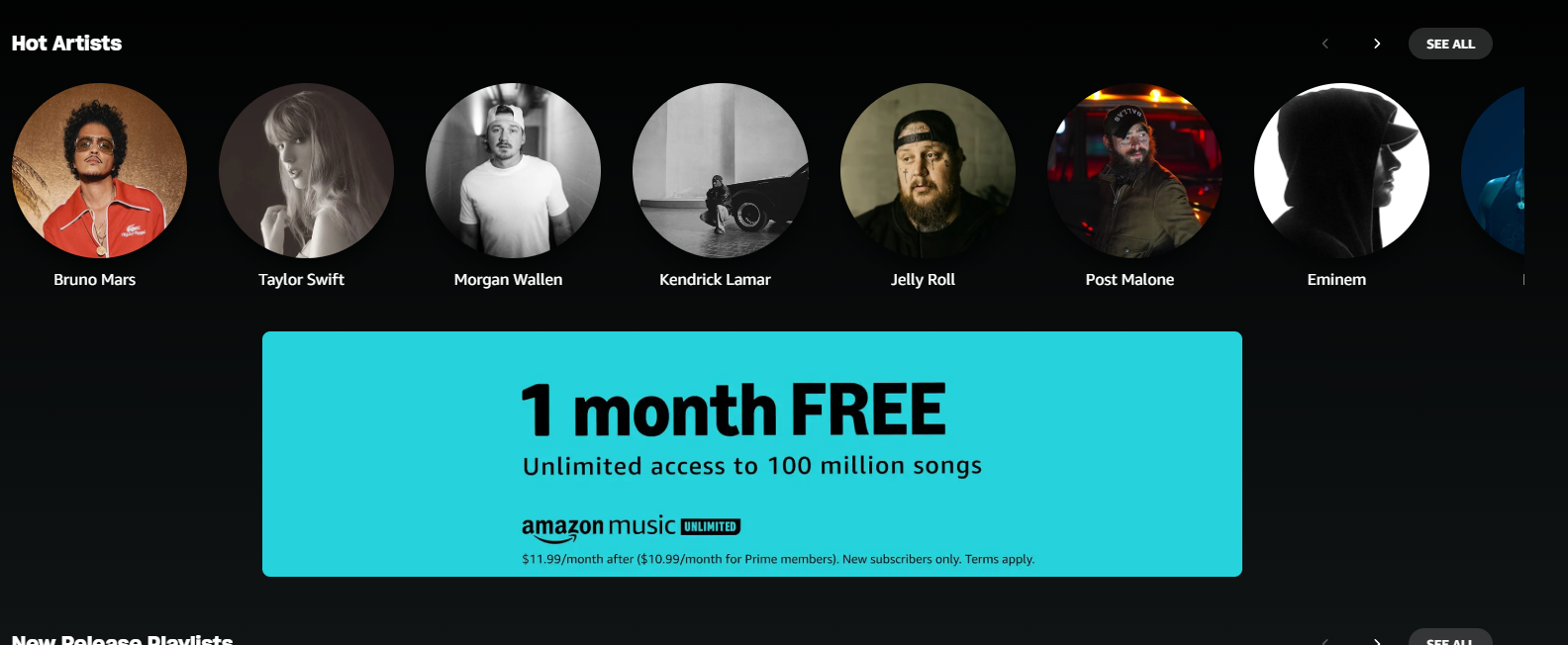 Amazon Music Unlimited'de fiyatlarında artışa gitti