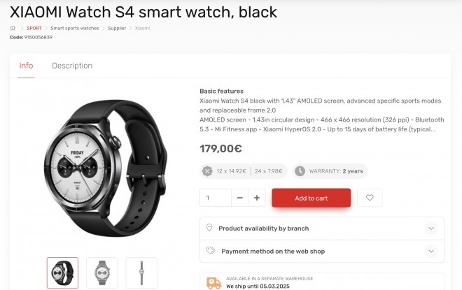 Xiaomi Watch S4, küresel lansman öncesinde web sitesinde listesindi 2 Watch S4
