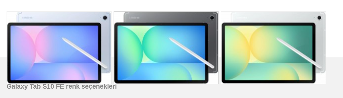 Galaxy Tab S10 FE serisi