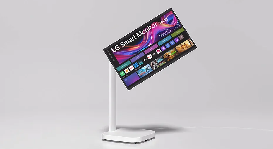 LG tekerlekli yeni Akıllı Monitörünü tanıttı 1 Smart Monitor Swing 2