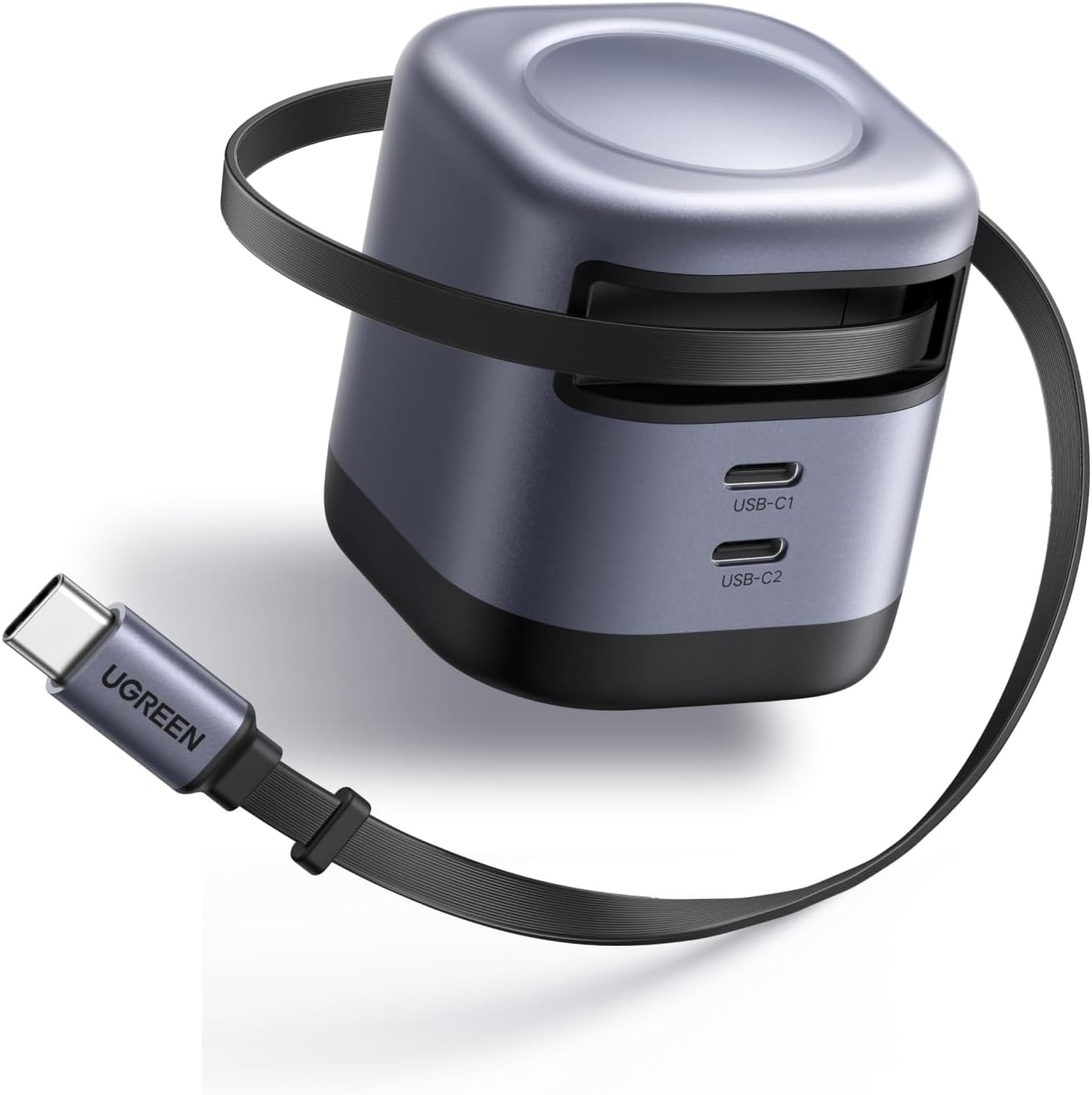 Ugreen Nexode 45W USB C Charger with Retractable Cable USB C only