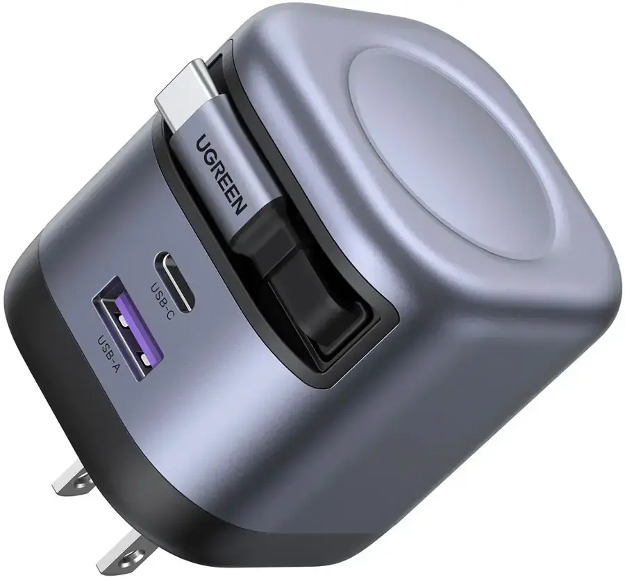 Ugreen Nexode 45W USB C Charger with Retractable Cable