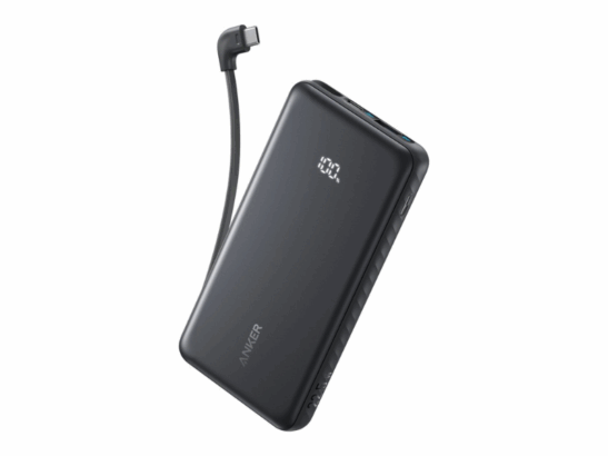 Anker Zolo 22.5W Power Bank 10K with Built In USB C Cable