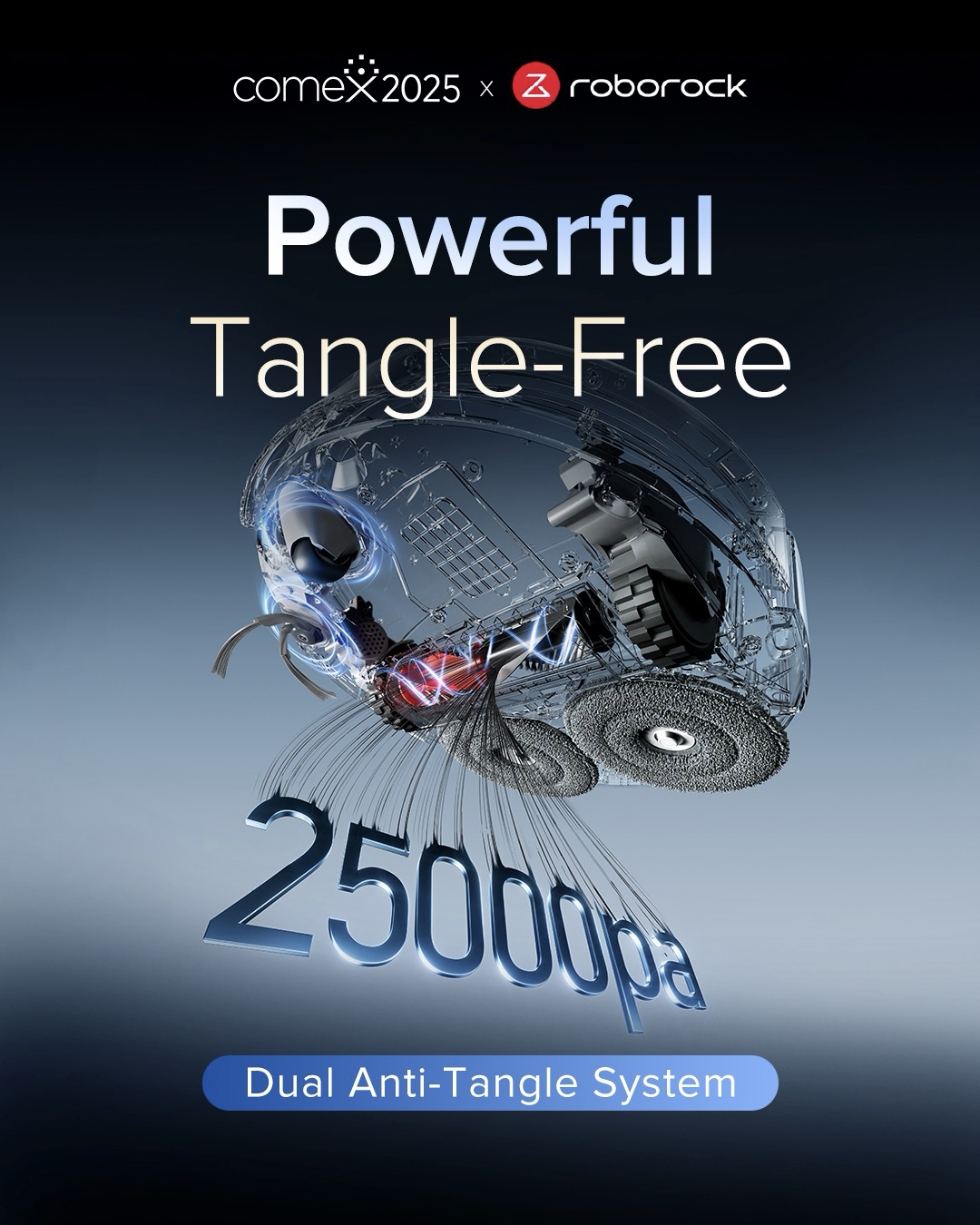 Roborock Qrevo Curv 2 Pro tangle free