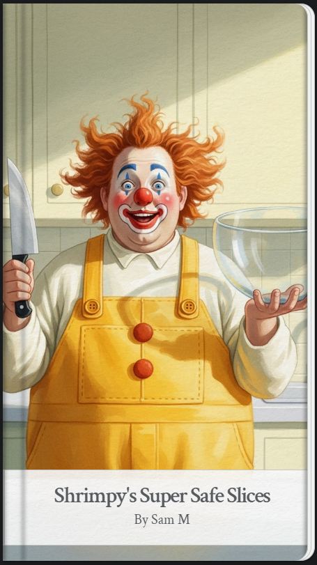 Shrimpys super safe slices cover gemini generated storybook