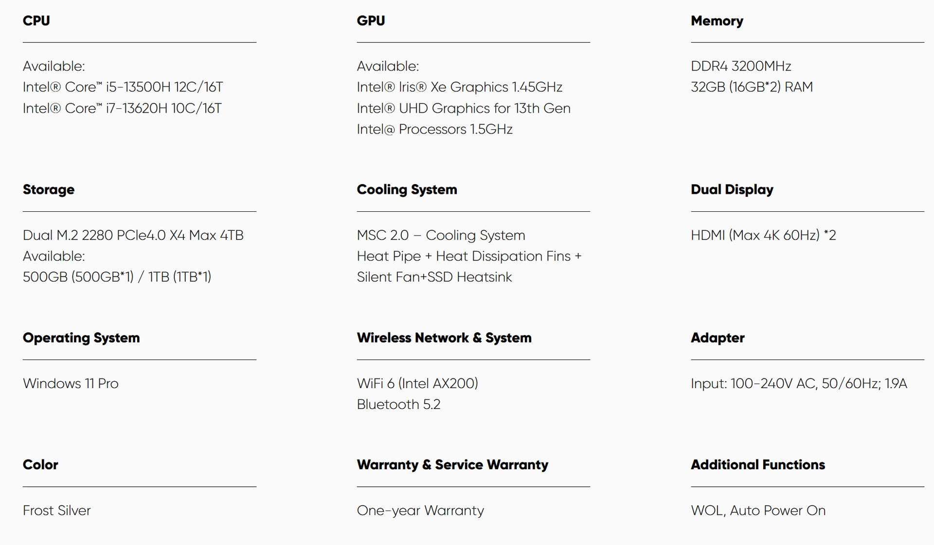 csm Complete specs of the Beelink EQi13 Pro 3b616754b6