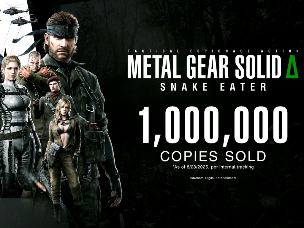 Metal Gear Solid Delta 1000000 Copies Sold Image Source Konami X