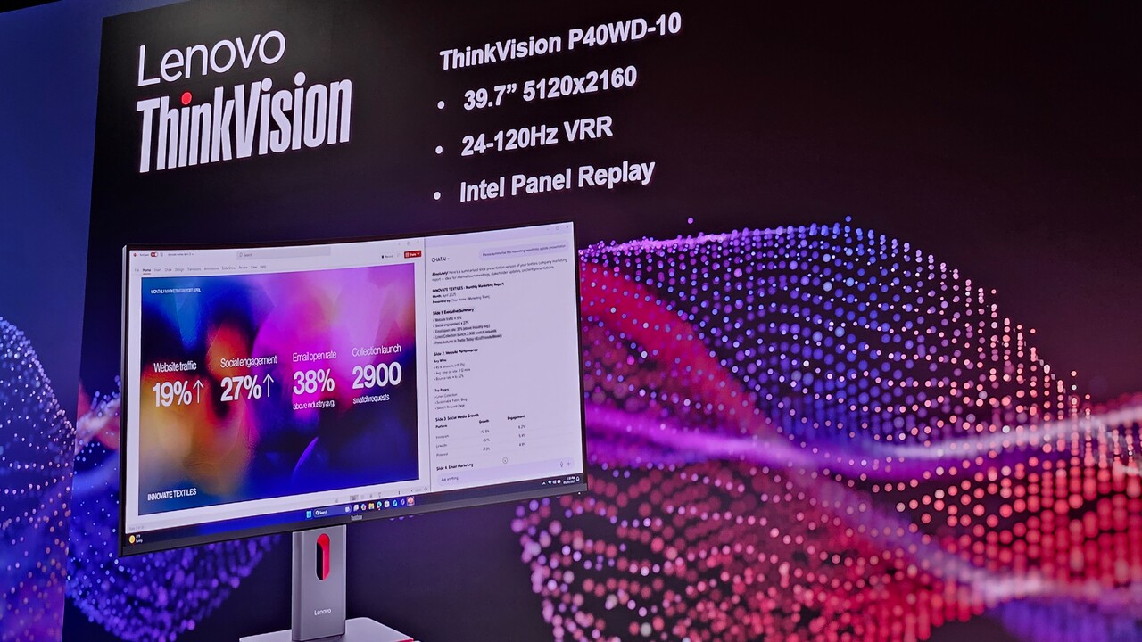 IFA 2025’te Tanıtıldı: Lenovo’nun Yeni 39,7 inç Ultra Geniş Monitörü 2 Lenovo