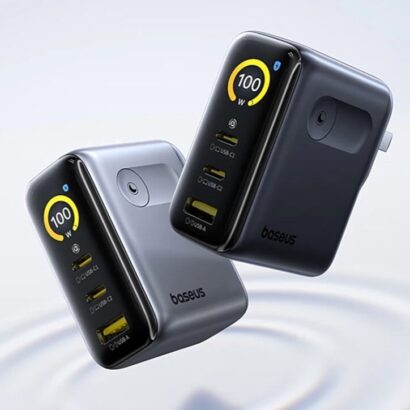 Baseus PicoGo 100W Tanıtıldı: Üç Cihazı Aynı Anda Şarj Eden Akıllı Adaptör 40 csm Baseus Picogo 100W charger with display 67e41ef614