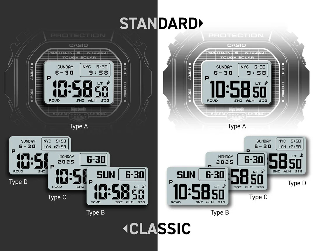 csm Casio G Shock GW BX5600 change displays 322aa98cdf