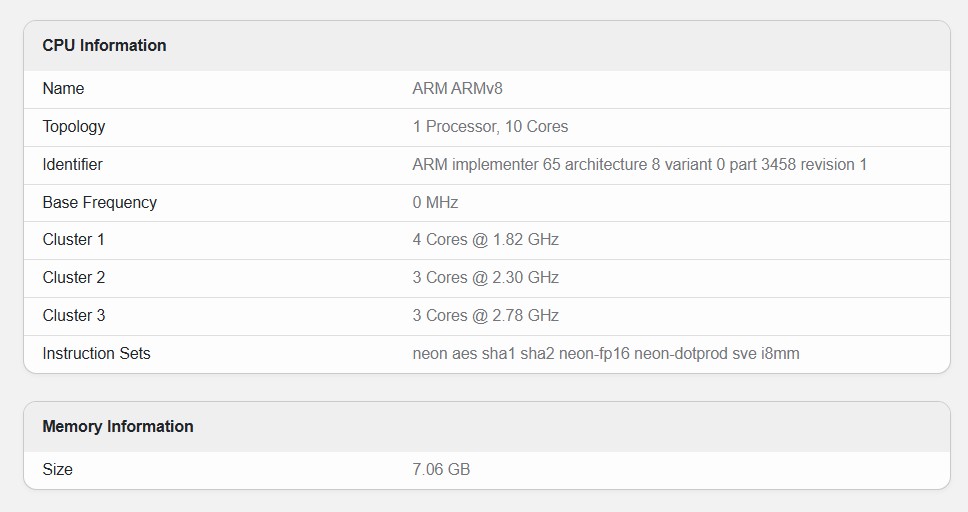 Samsung Galaxy A77 SM A776B geekbench 2
