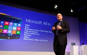 Steve Ballmer Windows 8 launch 600x385