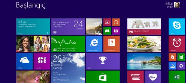 Win8.1 BaslangicEkrani StartScreen GA TR