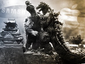 Samsung'dan Apple'a Çalım! 31 apple vs samsung godzilla