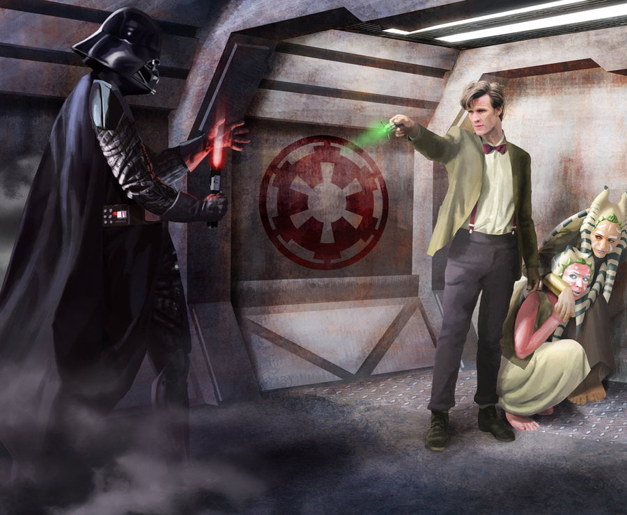 doctor who vs darth vader by drombyb d4zs1tp